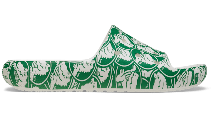 Crocs Classic Duke Print 2.0 Slides Unisex Green Ivy 48