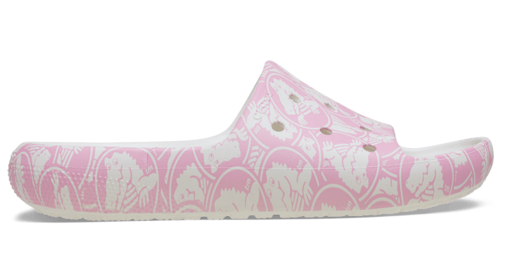 Crocs | Unisex | Classic Duke Print 2.0 | Slides | Pink Tweed | - 209991-6WY