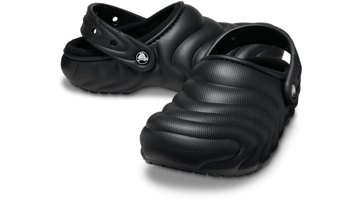 Crocs | Unisex | Classic Lined Overpuff | Clogs | Black | - 210059-001