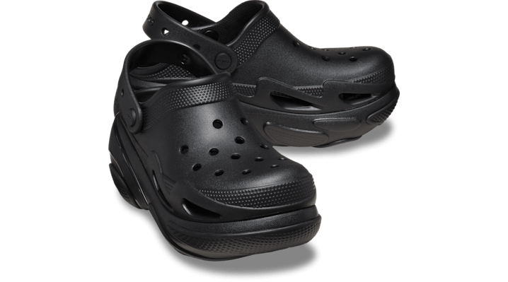 Crocs Bubble Crush Klompen Unisex Triple Black - 210061-0WC