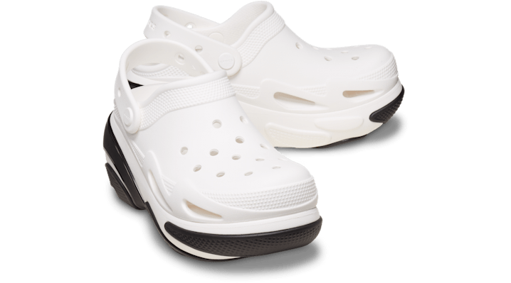 Crocs Bubble Crush Clog White Black - 210061-100