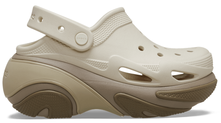 Crocs unisex Bubble Crush Clogs Taupe - 210061-214