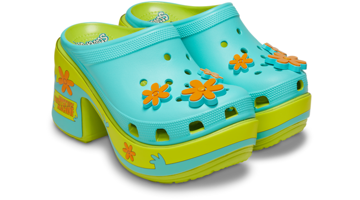 Crocs Unisex Scooby Doo Siren Clogs Lime Punch