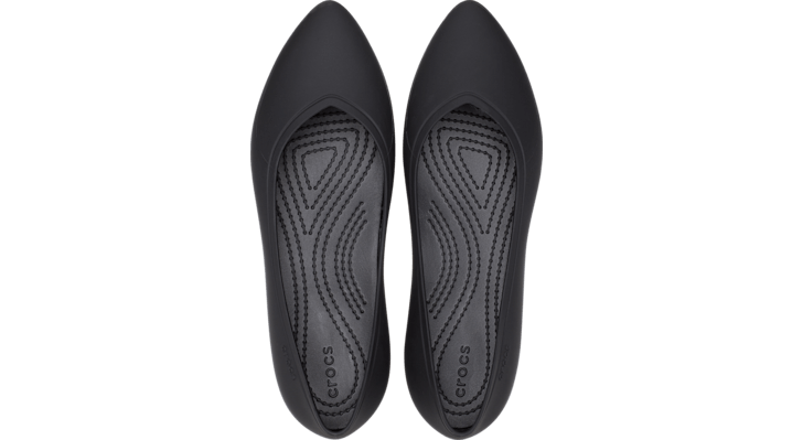 Crocs Brooklyn Pointed Flat In Black