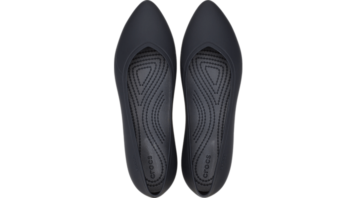 Crocs Brooklyn Pointed Flat In Deep Navy