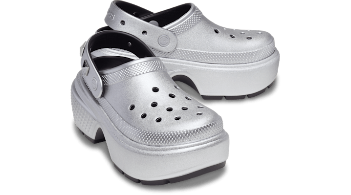 フラットシューズ Stomp Sandals - Crocs - Synthetic - Silver s-l400.jpg