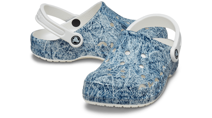 Crocs unisex Baya Denim Clogs White / Multi