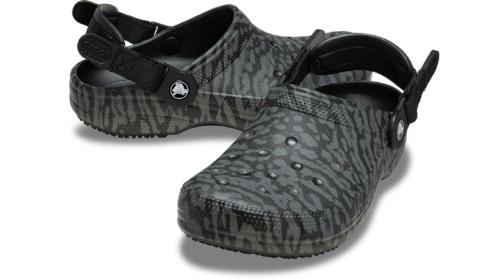 Crocs | Unisex | Classic Work Graphic | Clogs | Black/Carbon | - 210454-0TP