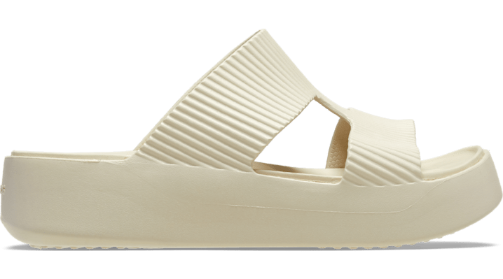 CROCS GETAWAY GROOVE PLATFORM H-STRAP SANDALES FEMMES SANDSTONE 41 