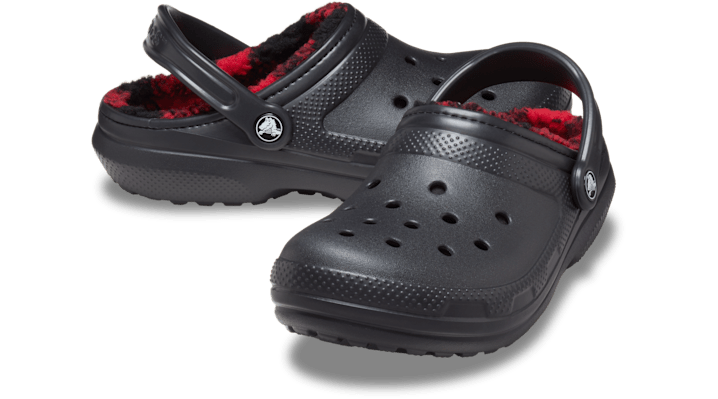 ◆CROCS◆ Classic Lined Buff Check Clog Black 210738001 Crocs | Unisex | Classic Lined Buff Check | Clogs | Black |