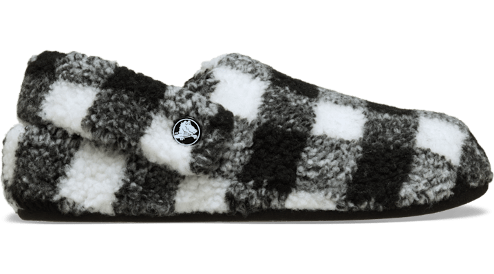Crocs Classic Buffalo Check Cozzzy Slipper In Multi