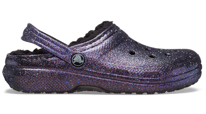 

Kids’ Classic Lined Space Glitter Clog