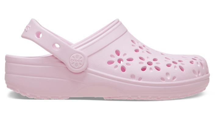 Crocs Classic Floral Cut-Out Sabots Enfants Pink Milk 28 - Crocs FR Feed New - Modalova