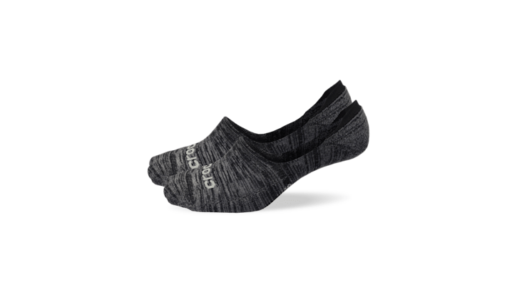 Crocs Socks Hidden Liner 3-pack In Charcoal/multi