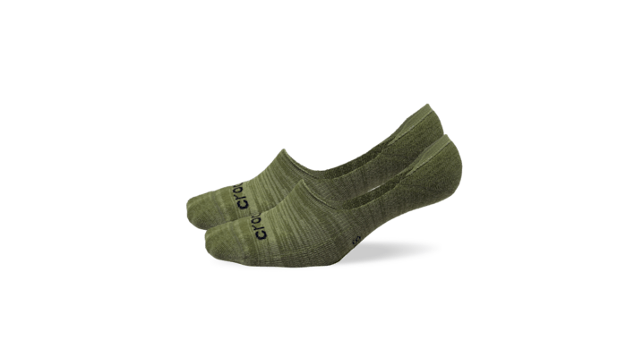 Crocs Socks Hidden Liner 3-pack In Moss/multi