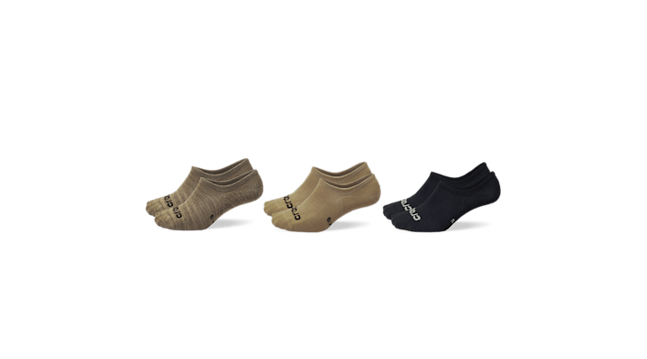 Crocs Socks Low Show 3-pack In Truffle/multi