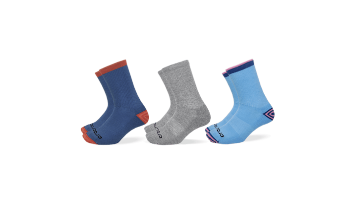 

Crocs Socks Crew Stripe Heel Toe Welt 3-Pack