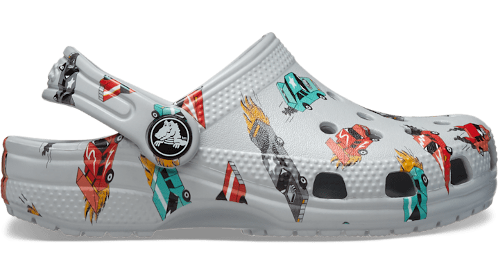 

Toddler Classic Race Cars Graphic Clog