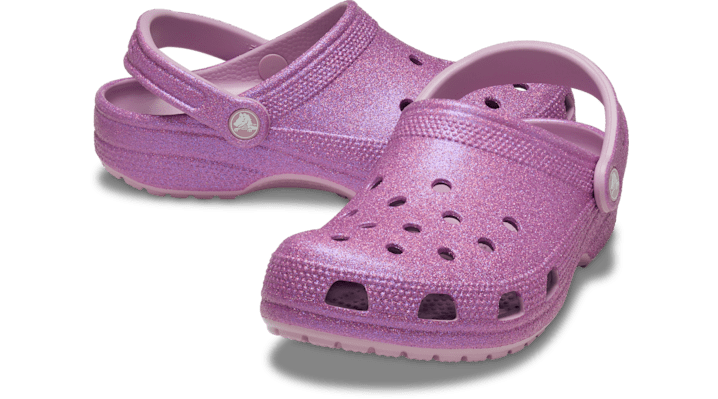 Crocs unisex Classic Iridescent Glitter Clogs Hydrangea - 211005-5BX