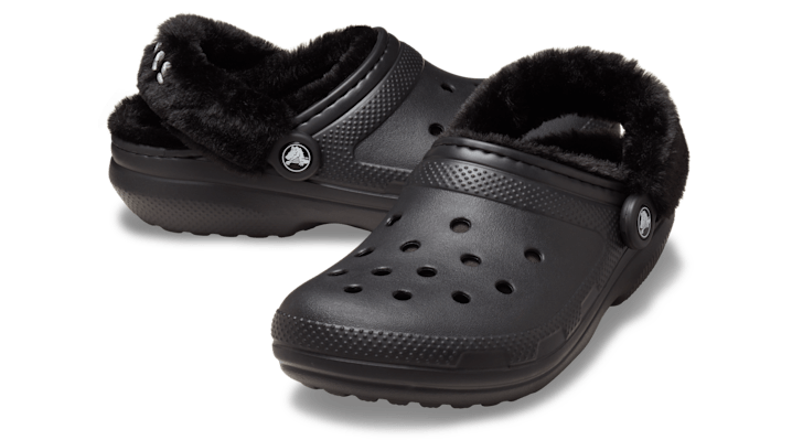 Crocs | Unisex | Classic Fuzz Lined | Clogs | Black | - 211043-001