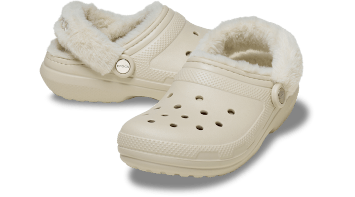 Crocs | Unisex | Classic Fuzz Lined | Clogs | Sandstone | - 211043-0LH