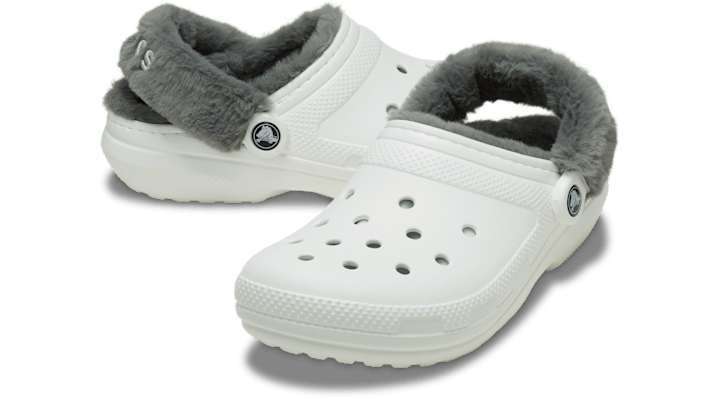 Crocs | Unisex | Classic Fuzz Lined | Clogs | White | - 211043-100