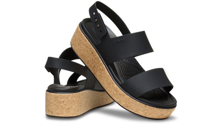 Crocs  Sandals Brooklyn Cork Low Wedge  (women) - 211144-060