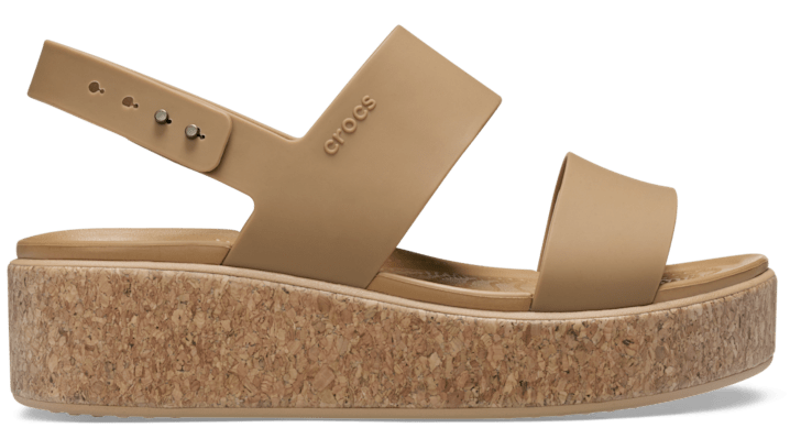 Crocs Brooklyn Cork Low Wedge Female W9 1
