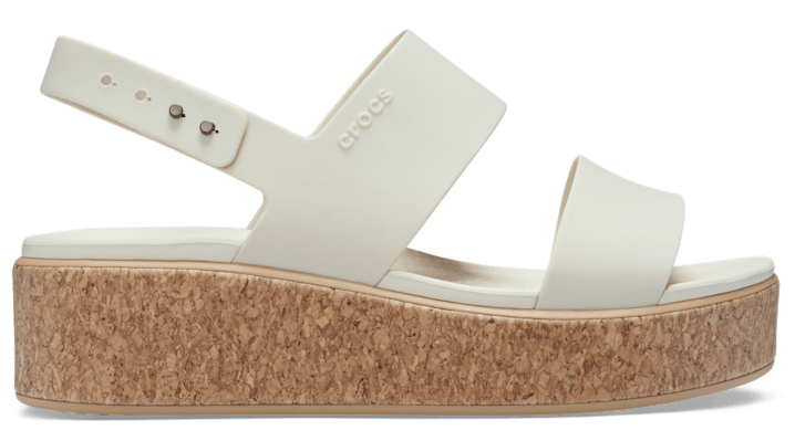 Crocs Womenâs Brooklyn Low Wedge Cork Sandals