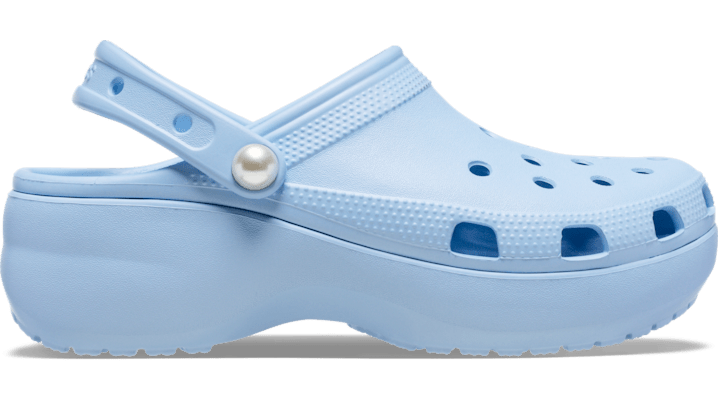 Crocs Classic Platform Pearl Sabots s Blue Calcite 36 - Crocs FR Feed New - Modalova