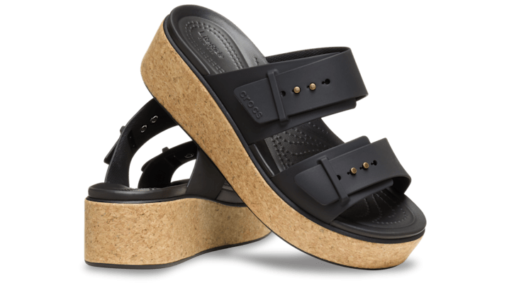 Crocs  Sandals Brooklyn Cork Buckle  (women) - 211252-001