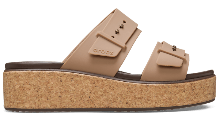 Crocs Women's Brooklyn Cork Buckle Sandals