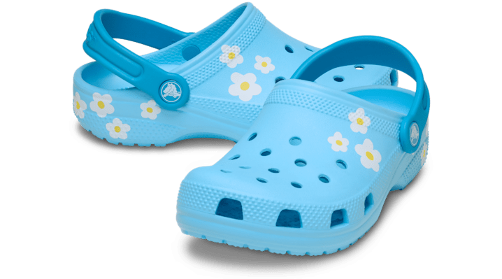 Crocs Classic Daisy Klompen Kinder Tinted Glass - 211257-4WD