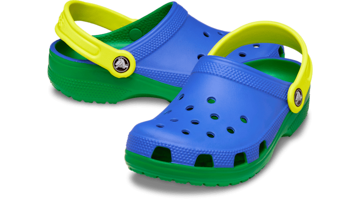Crocs Classic Retro Sport Klompen Kinder Blue Bolt - 211258-4KZ