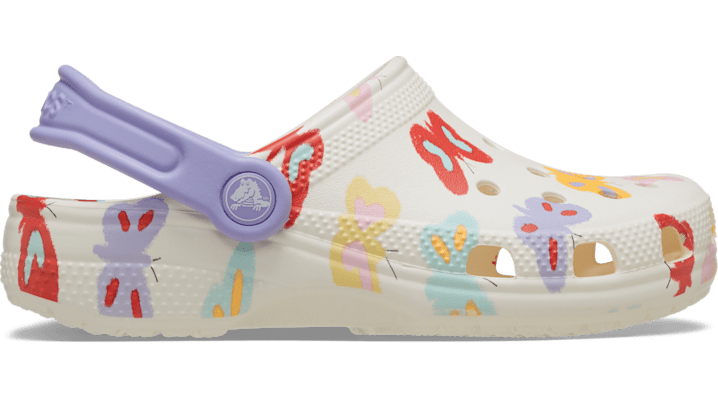 Crocs Toddler Classic Butterfly Graphic Sabots Enfants Chalk 19 - Crocs FR Feed New - Modalova