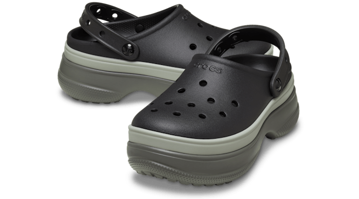 Crocs unisex Classic Stacked Clogs Black - 211355-001