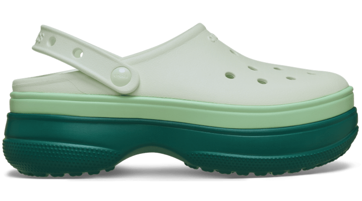 Crocs Classic Stacked Clog In Green