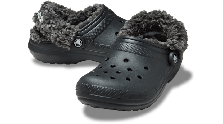 Crocs Unisex Classic Fleece Lined Clogs Black