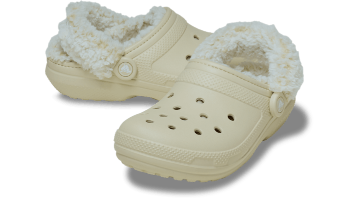 Crocs unisex Classic Fleece Lined Clogs Bone - 211396-2Y2