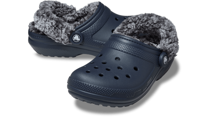 Crocs unisex Classic Fleece Lined Clogs Navy - 211396-410