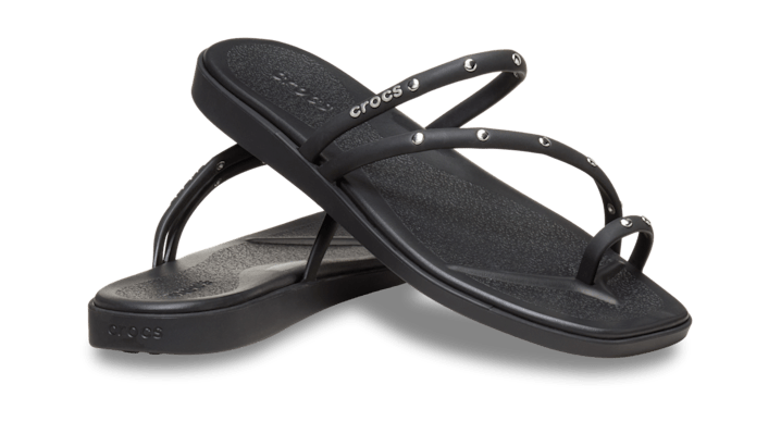 Crocs | Women | Miami Studded Toe Loop | Sandals | Black | - 211447-001