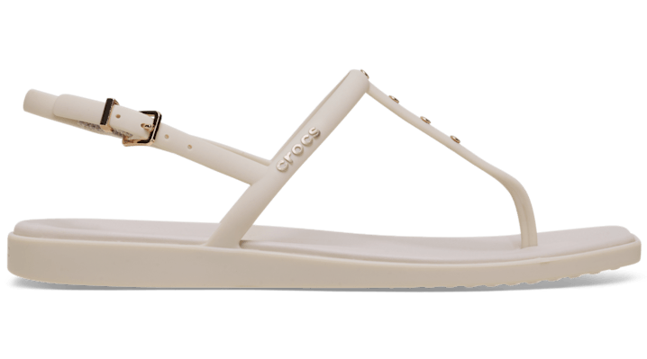 Crocs Miami Studded Thong Flip In White