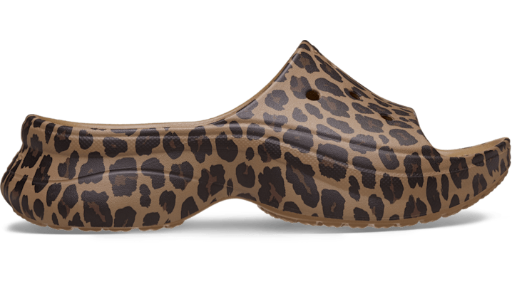 Crocs Bae Animal Slides Femmes Sepia / Leopard