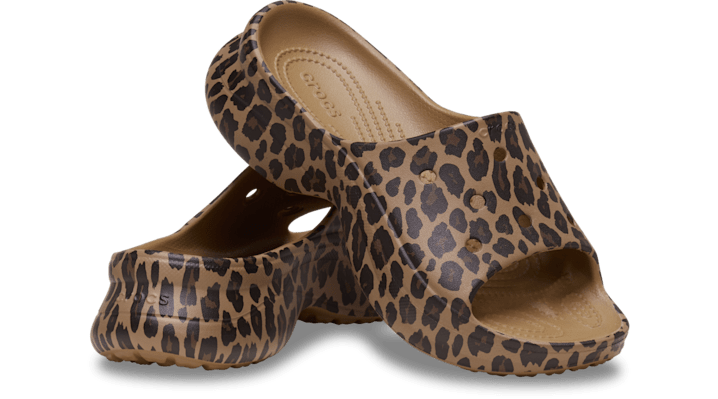 Crocs | Women | Bae Animal | Slides | Sepia / Leopard | - 211571-2LD