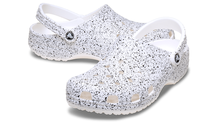 Crocs | Unisex | Classic Speckle | Clogs | White | - 211591-100