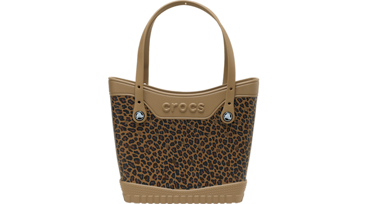 Crocs Classic Medium Cheetah Tote In Brown
