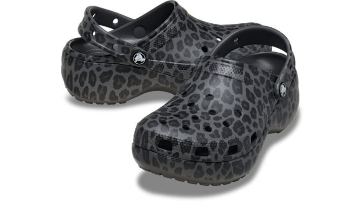 Crocs | Women | Classic Platform Animal | Clogs | Black Sand | - 211760-0LD