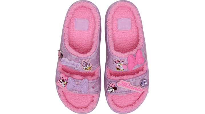 Crocs Minnie Daisy Classic Cozzzy Sandal In Multi