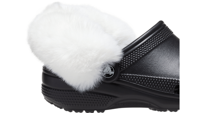 Jibbitz Faux Fur Backstrap Cover Scrunchie 2 Pack In White