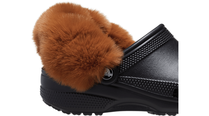 Crocs Faux Fur Backstrap Cover Scrunchie 2 Pack In Black